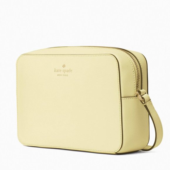 New Kate Spade Harper Crossbody bag Leather Lemon Fondant - Picture 2 of 4